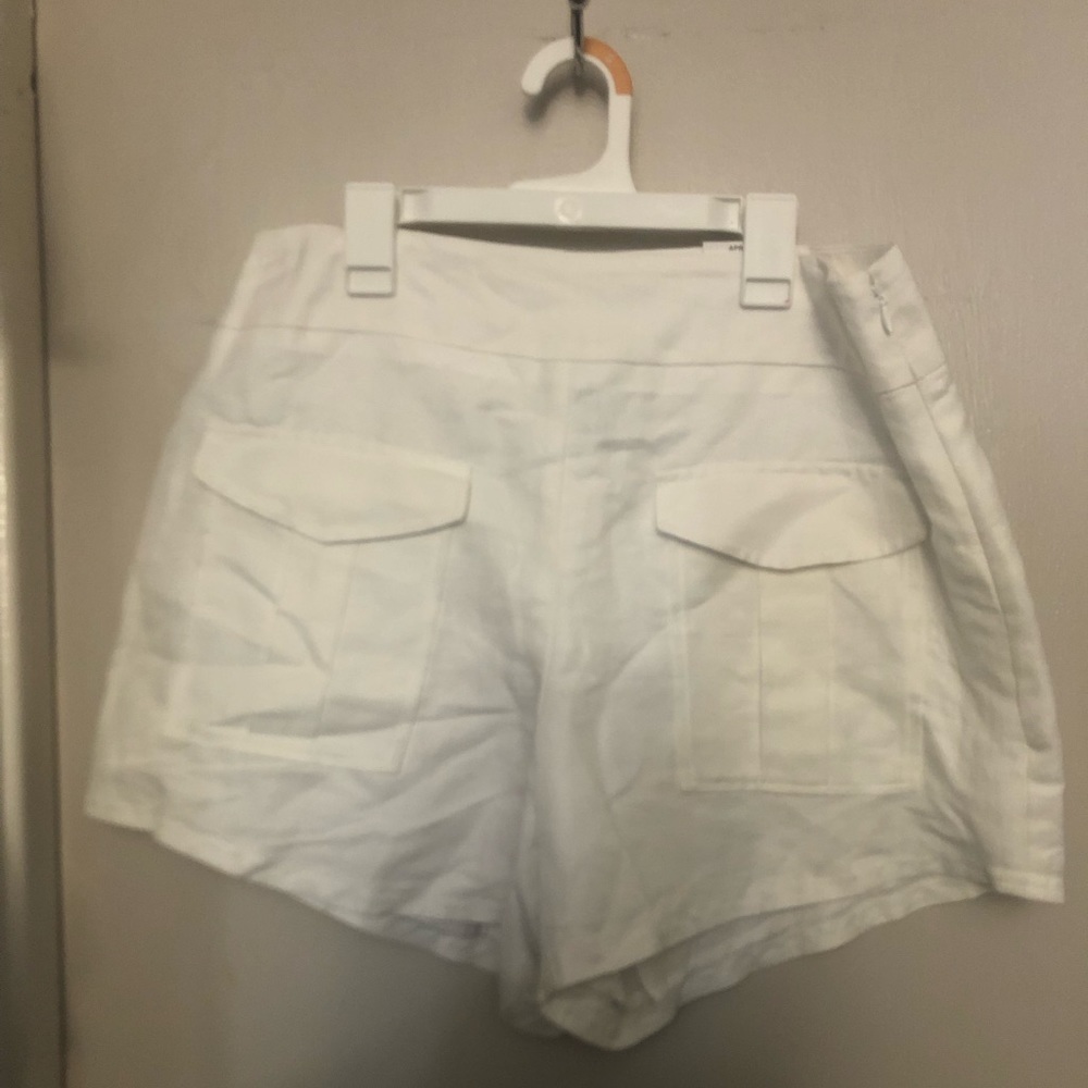INC bright white shorts size L